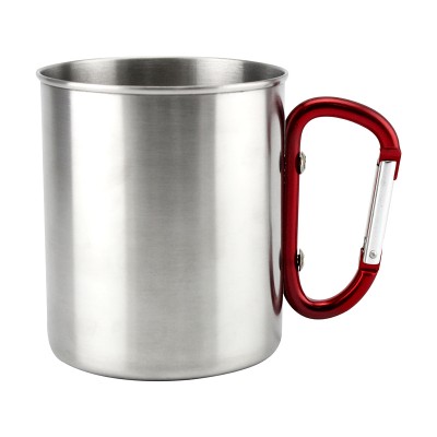 Hot sale  Stainless Steel Cup Drinking Coffee Tea beer Tumbler Camping with spring hook Mug