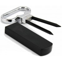 Wholesale stainless steel compact craft ah so wine bottle corkscrew opener