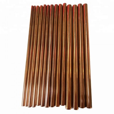 Promotion Extra Long Stainless Steel Copper Gold Blue Purple Colorful Black Rose gold Drinking Straws